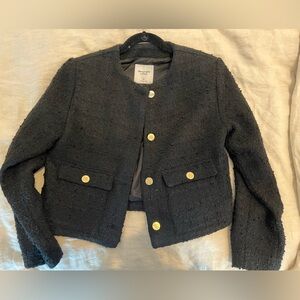 Abercrombie cropped tweed jacket